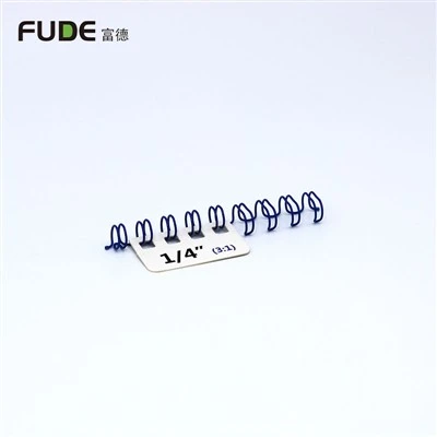 3:1 피치 6.4mm(1/4인치) 파란색 와이어-O(캘린더용)
